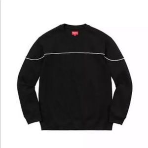 Supreme Yoke Piping L/S Top Black MEDIUM